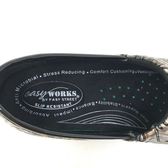 Easy Works By Easy Street Clog Shoes Black 8.5 W - Picture 9 of 11